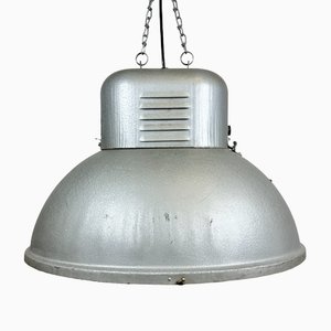 Large Oval Industrial Polish Factory Pendant Lamp from Predom Mesko, 1960s-CGF-1423035