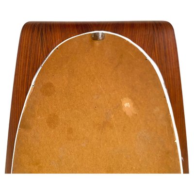 Large Oval Mirror in Rosewood by Campo & Graffi, 1950s-TOI-2043570