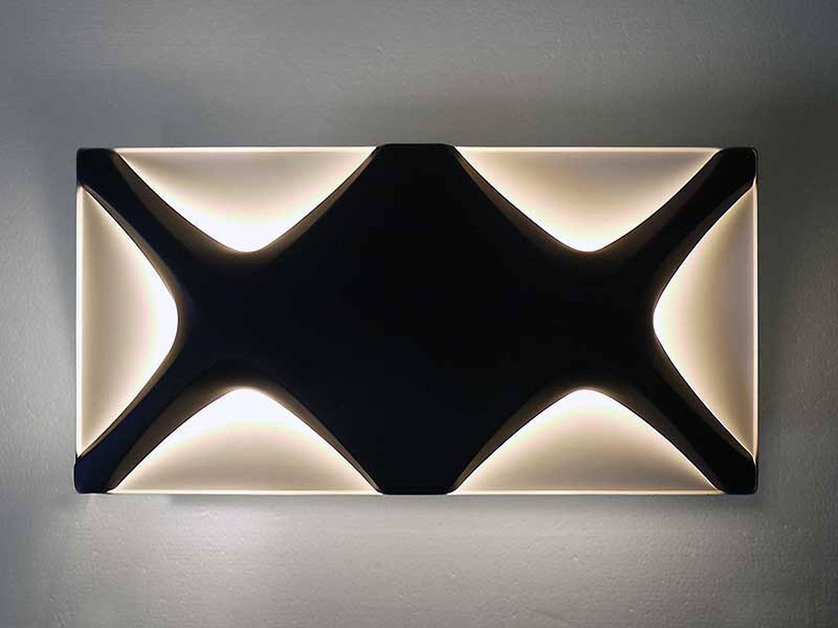 Large Oyster Light Panel by Dieter Witte & Rolf Krüger for Staff, 1968