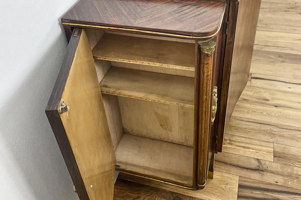 Large Parisian Art Deco Sideboard with Curved Fronts in Rosewood, 1920s-VMP-1061478