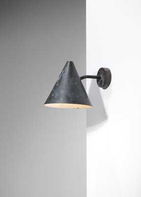 Large Patinated Tratten Wall Lamp by Hans Agne Jakobsson for Hans-Agne Jakobsson AB Markaryd, 1960s-YU-1312265