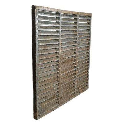 Large Patinated Wooden Shutter-NQ-1323251