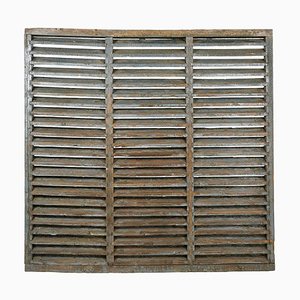 Large Patinated Wooden Shutter-NQ-1323251