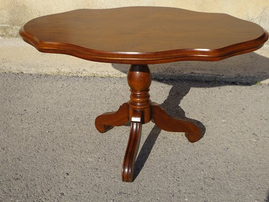 Large Pedestal Table with Violin-Shaped Top, 1980s-ABK-2022988