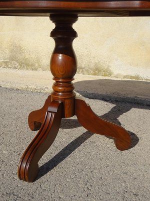 Large Pedestal Table with Violin-Shaped Top, 1980s-ABK-2022988