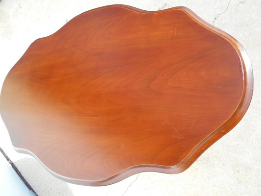 Large Pedestal Table with Violin-Shaped Top, 1980s-ABK-2022988