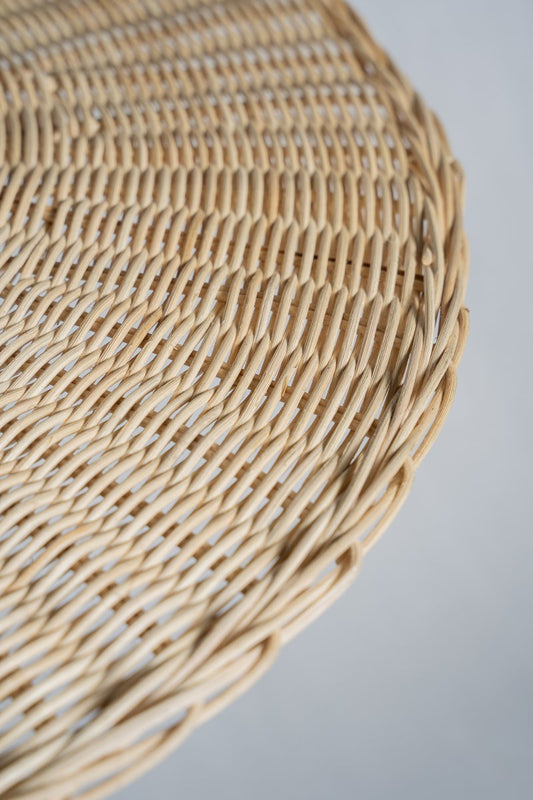 Large Pendant Light in Rattan in the Shape of a Hat