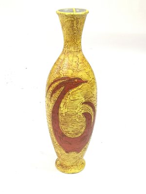 Large Phoenix Motif Handmade Vase from Illes, 1970s-UWE-994503