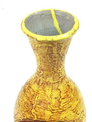 Large Phoenix Motif Handmade Vase from Illes, 1970s-UWE-994503