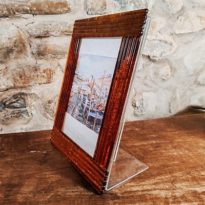 Large Photo Frame in Handcrafted Murano Glass from G. Art, Italy, 1970s-YHS-2031541