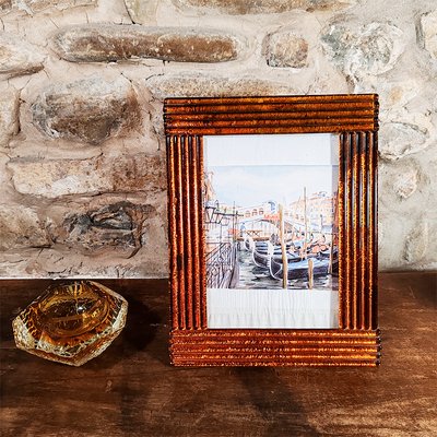 Large Photo Frame in Handcrafted Murano Glass from G. Art, Italy, 1970s-YHS-2031541