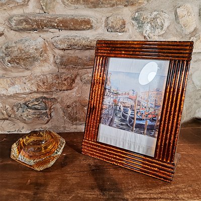 Large Photo Frame in Handcrafted Murano Glass from G. Art, Italy, 1970s-YHS-2031541