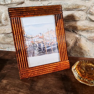 Large Photo Frame in Handcrafted Murano Glass from G. Art, Italy, 1970s-YHS-2031541