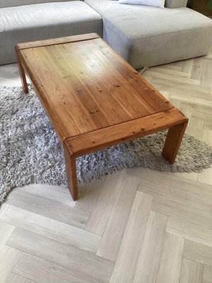 Large Pine Coffee Table, France, 1970s-SU-1386263