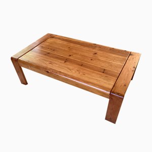 Large Pine Coffee Table, France, 1970s-SU-1386263