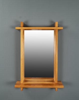 Large Pine Mirror in the style of Roland Wilhelmsson, Sweden, 1960s-VLO-1703198