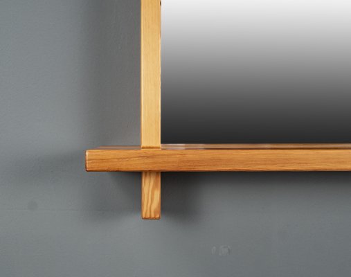 Large Pine Mirror in the style of Roland Wilhelmsson, Sweden, 1960s-VLO-1703198