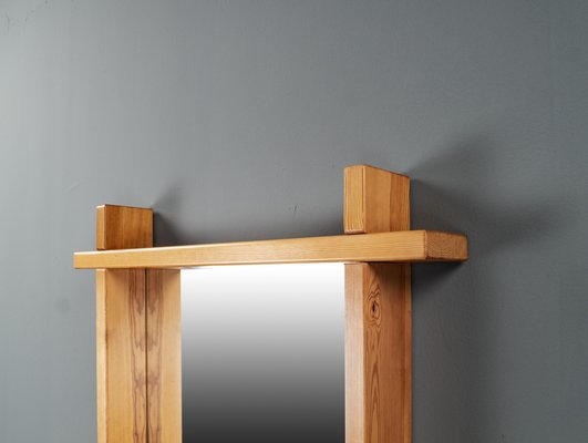 Large Pine Mirror in the style of Roland Wilhelmsson, Sweden, 1960s-VLO-1703198