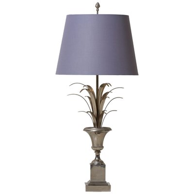 Large Pineapple Table Lamp in Chrome from Maison Charles, 1970s-VLZ-631918