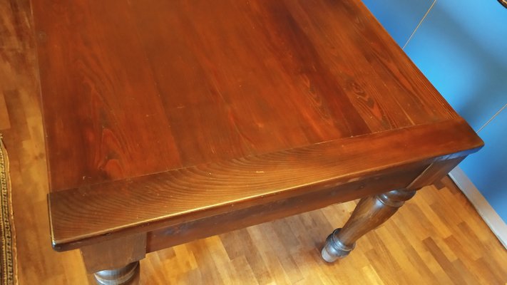 Large Pinewood Bistro Table, 1920s-EI-1005219