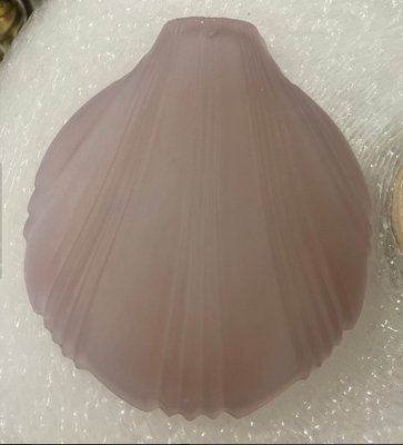 Large Pink Satinated Glass Shell Chandelier, 1980s-JJC-1790618