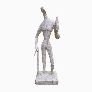 Large Plaster Figure by Jeannine Nathan, 1980s-YGE-590346