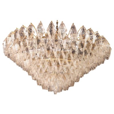 Large Poliedri Murano Glass Ceiling Lights or Chandeliers, Set of 2-MBH-1032671