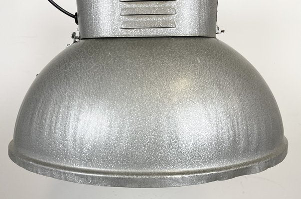 Large Polish Industrial Factory Oval Pendant Lamp from Mesko, 1970s-CGF-1369100