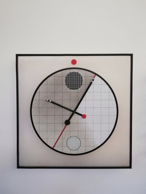 Large Postmodern Morphos Clock by Kurt B. Del Banco for Acerbis-UIW-1235925