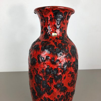 Large Pottery Fat Lava Multi-Color 239-41 Vase from Scheurich, 1970s-QZ-1052959