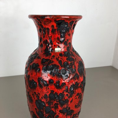 Large Pottery Fat Lava Multi-Color 239-41 Vase from Scheurich, 1970s-QZ-1052959