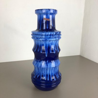 Large Pottery Fat Lava Multi-Color 266-53 Vase from Scheurich, 1970s-QZ-1052960