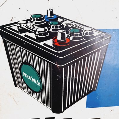 Large Prestolite Mechanic Shop Advertising Sign, 1960s-FRB-1748777