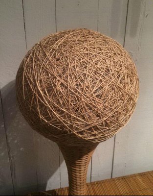 Large Rattan Lamp, 1970s-BA-1365705