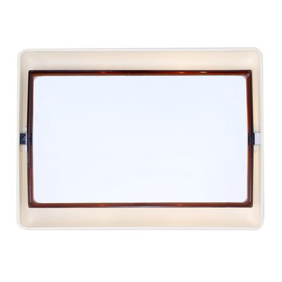 Large Rectangular Plastic Back Lit Mirror by Allibert, 1970s-XT-2035681