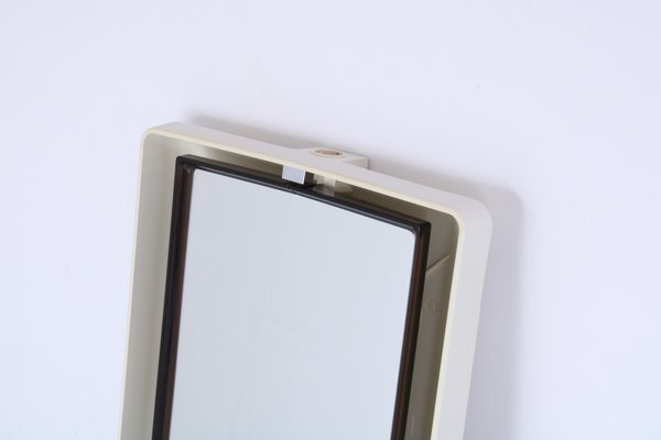 Large Rectangular Plastic Back Lit Mirror by Allibert, 1970s-XT-2035681