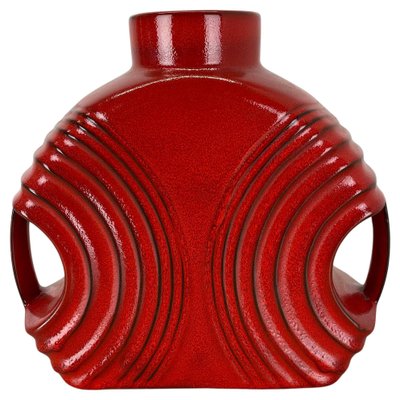 Large Red Abstract Vase by Cari Zalloni for Steuler, 1970s-QZ-1814024