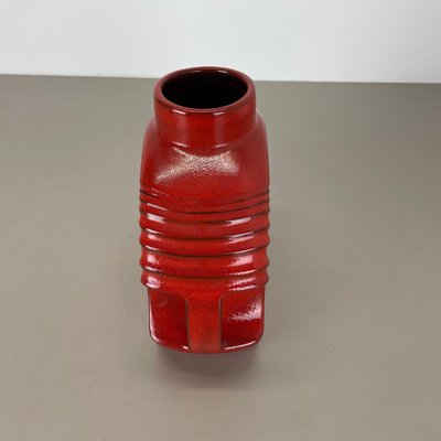 Large Red Abstract Vase by Cari Zalloni for Steuler, 1970s-QZ-1814024