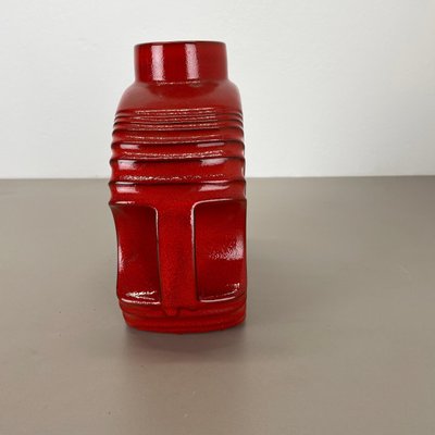 Large Red Abstract Vase by Cari Zalloni for Steuler, 1970s-QZ-1814024