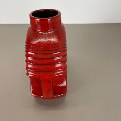 Large Red Abstract Vase by Cari Zalloni for Steuler, 1970s-QZ-1814024