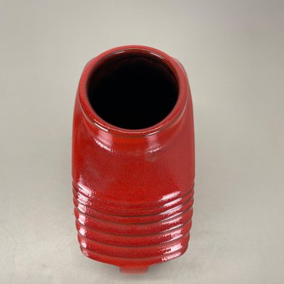 Large Red Abstract Vase by Cari Zalloni for Steuler, 1970s-QZ-1814024