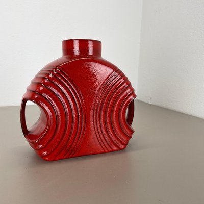 Large Red Abstract Vase by Cari Zalloni for Steuler, 1970s-QZ-1814024