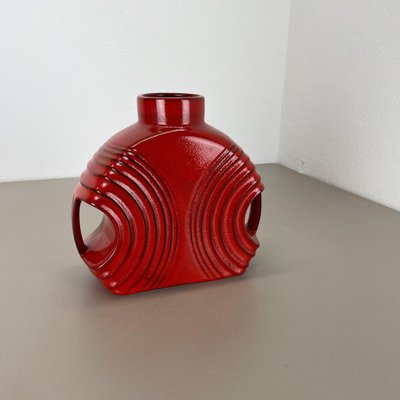 Large Red Abstract Vase by Cari Zalloni for Steuler, 1970s-QZ-1814024