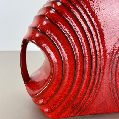 Large Red Abstract Vase by Cari Zalloni for Steuler, 1970s-QZ-1814024