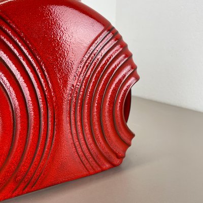 Large Red Abstract Vase by Cari Zalloni for Steuler, 1970s-QZ-1814024