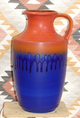 Large Red & Blue Ceramic 7064-45 Vase from Carstens Tönnieshof, 1970s-AFE-1422756