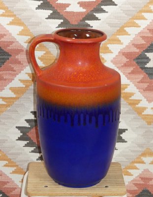 Large Red & Blue Ceramic 7064-45 Vase from Carstens Tönnieshof, 1970s-AFE-1422756