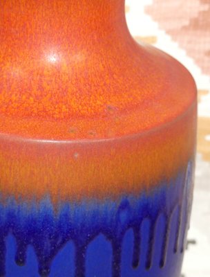 Large Red & Blue Ceramic 7064-45 Vase from Carstens Tönnieshof, 1970s-AFE-1422756