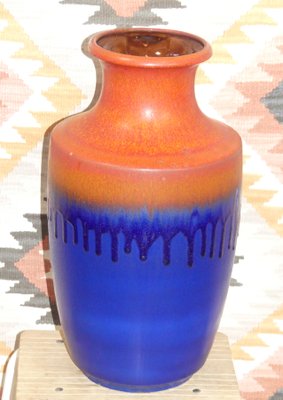 Large Red & Blue Ceramic 7064-45 Vase from Carstens Tönnieshof, 1970s-AFE-1422756