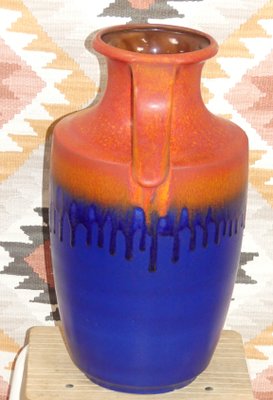 Large Red & Blue Ceramic 7064-45 Vase from Carstens Tönnieshof, 1970s-AFE-1422756